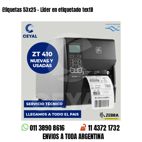 Etiquetas 53×25 – Líder en etiquetado textil