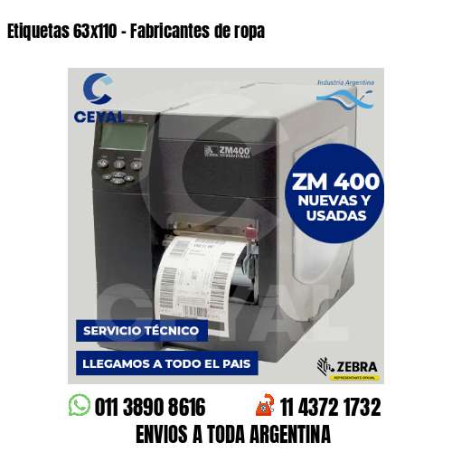 Etiquetas 63×110 – Fabricantes de ropa