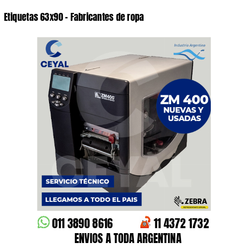 Etiquetas 63×90 – Fabricantes de ropa