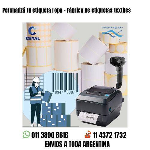 Persnalizá tu etiqueta ropa – Fábrica de etiquetas textiles