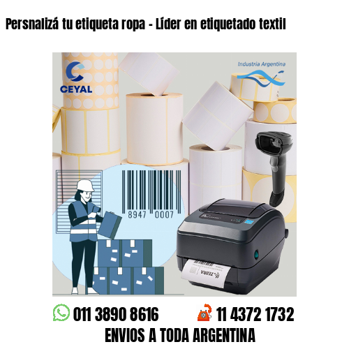 Persnalizá tu etiqueta ropa – Líder en etiquetado textil