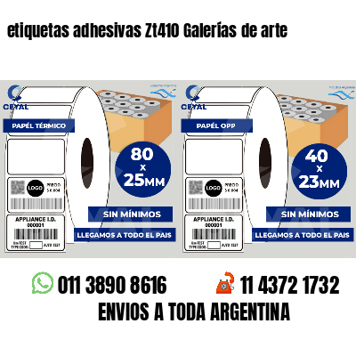 etiquetas adhesivas Zt410 Galerías de arte