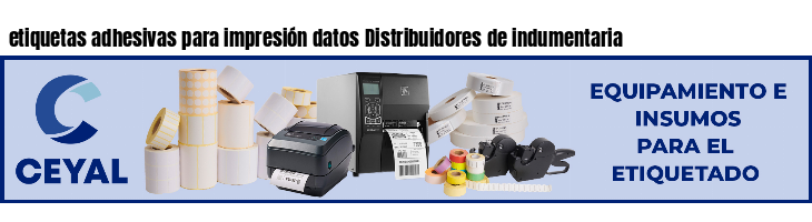 etiquetas adhesivas para impresión datos Distribuidores de indumentaria