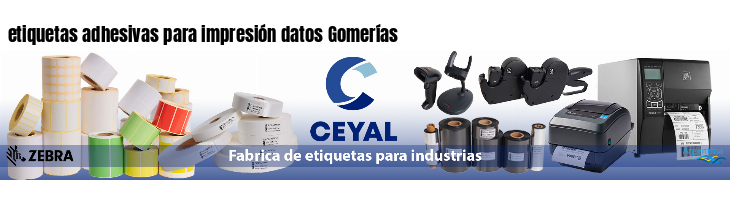 etiquetas adhesivas para impresión datos Gomerías