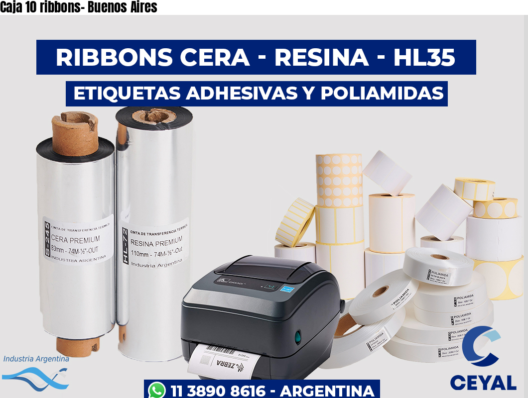 Caja 10 ribbons- Buenos Aires