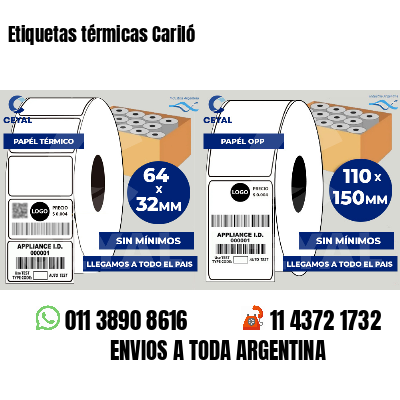Etiquetas térmicas Cariló