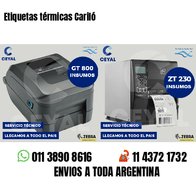 Etiquetas térmicas Cariló