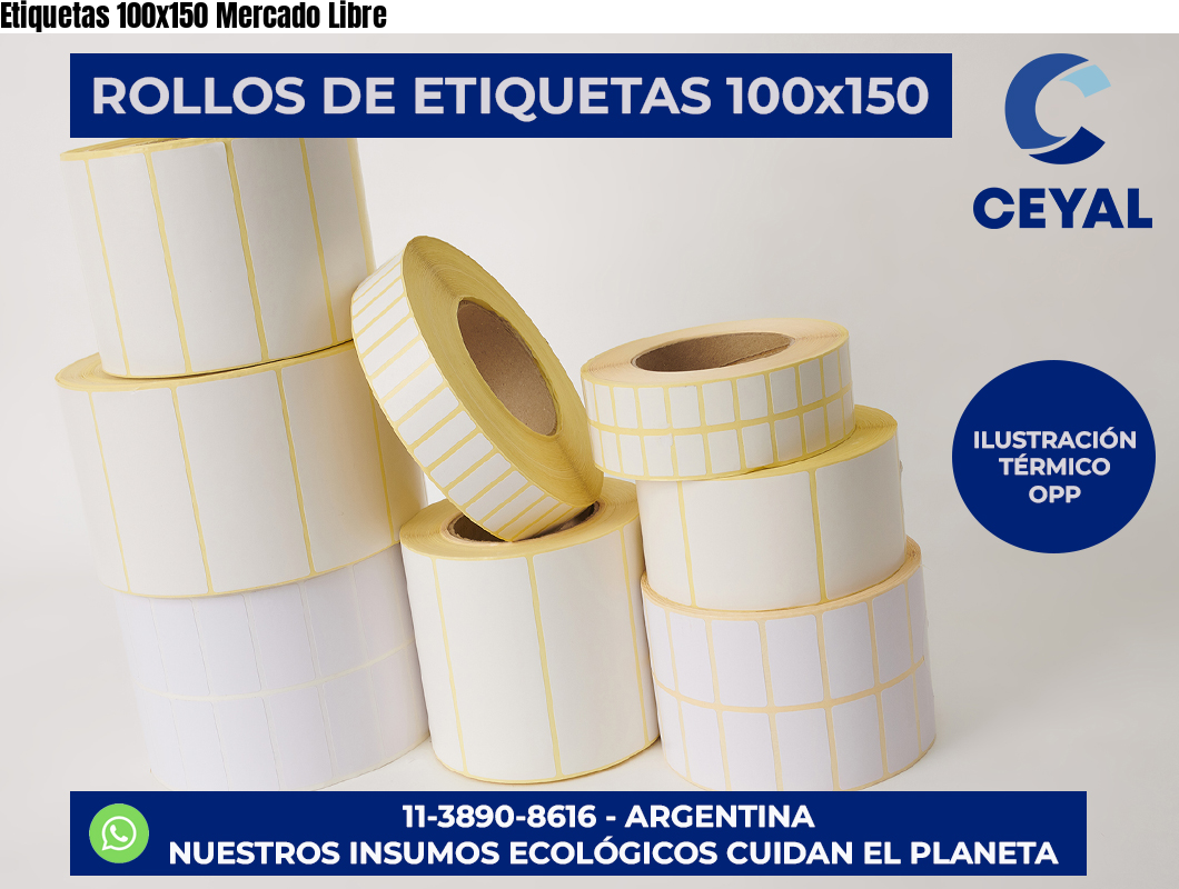 Etiquetas 100×150 Mercado Libre
