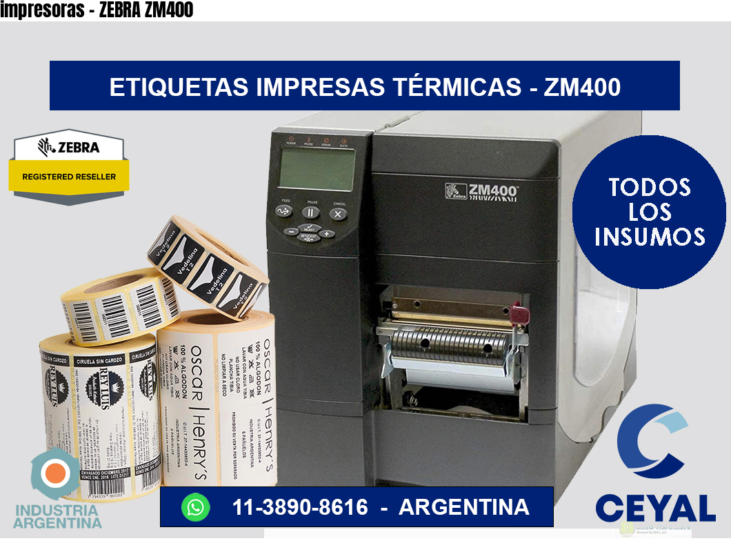 impresoras – ZEBRA ZM400