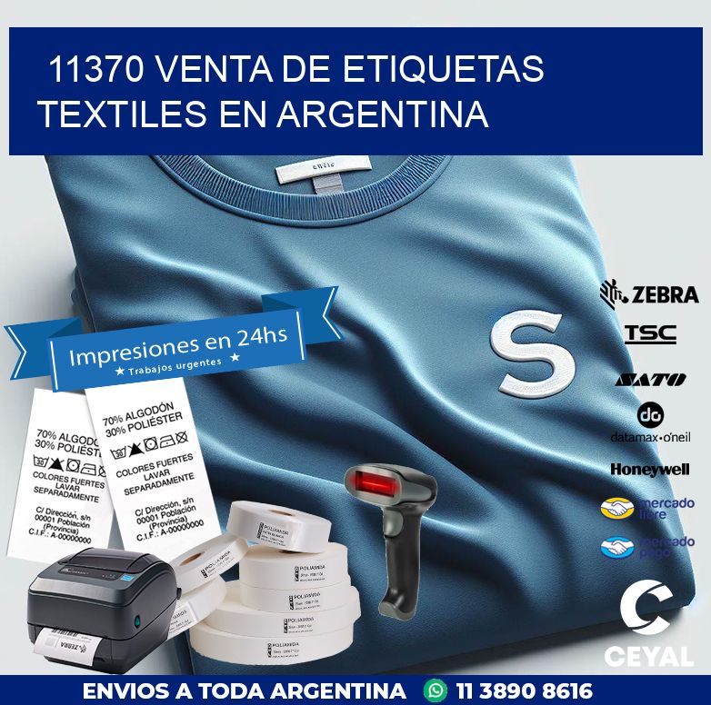 11370 VENTA DE ETIQUETAS TEXTILES EN ARGENTINA