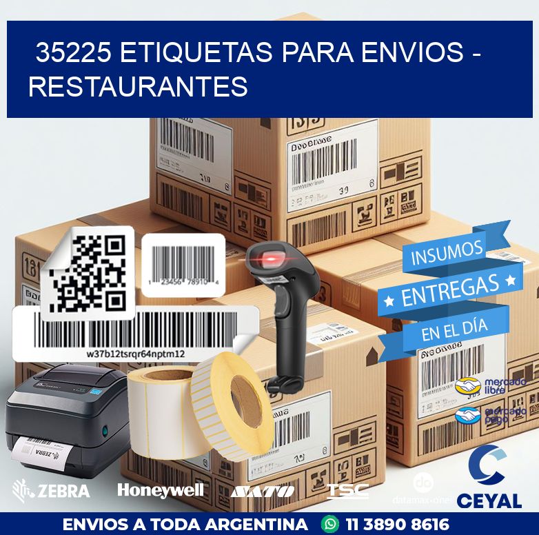 35225 ETIQUETAS PARA ENVIOS - RESTAURANTES