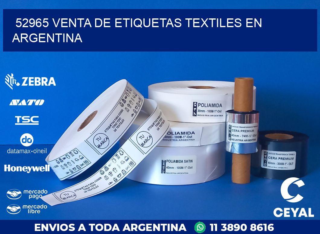 52965 VENTA DE ETIQUETAS TEXTILES EN ARGENTINA