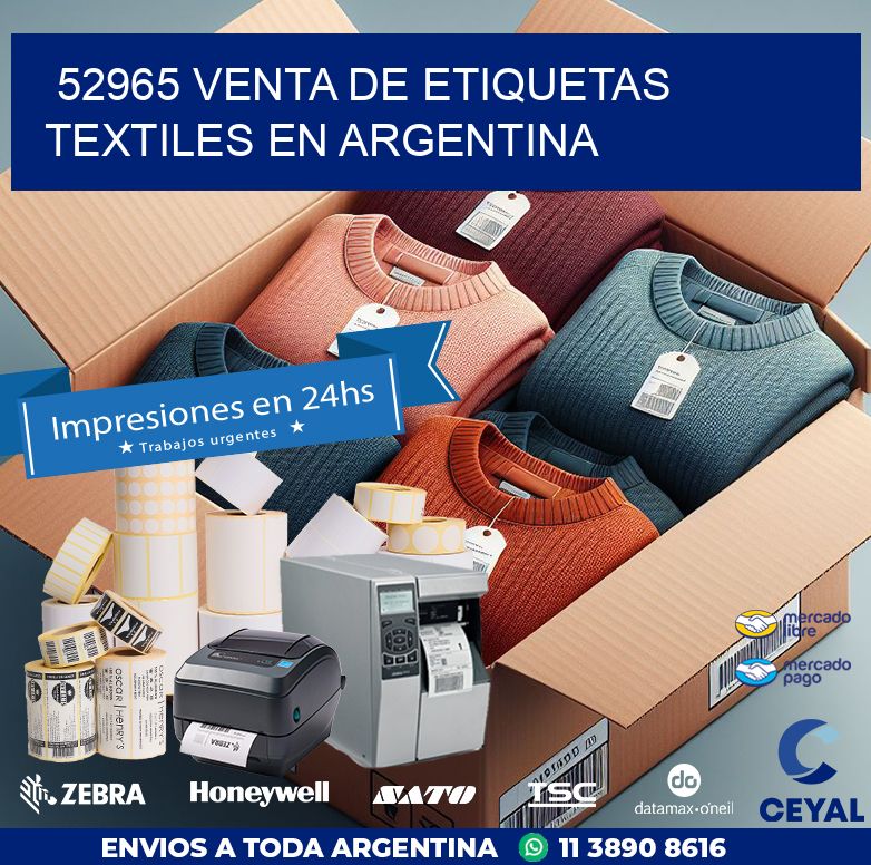 52965 VENTA DE ETIQUETAS TEXTILES EN ARGENTINA