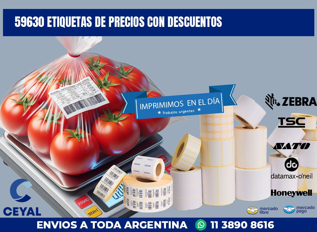 59630 ETIQUETAS DE PRECIOS CON DESCUENTOS