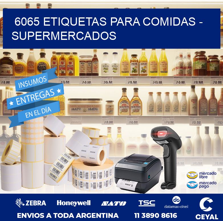 6065 ETIQUETAS PARA COMIDAS – SUPERMERCADOS