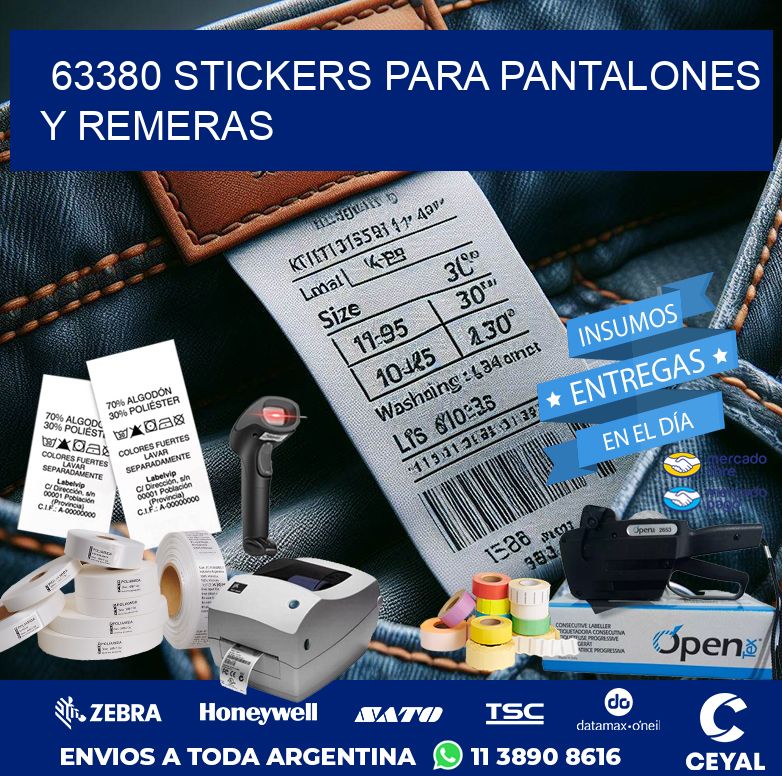 63380 STICKERS PARA PANTALONES Y REMERAS