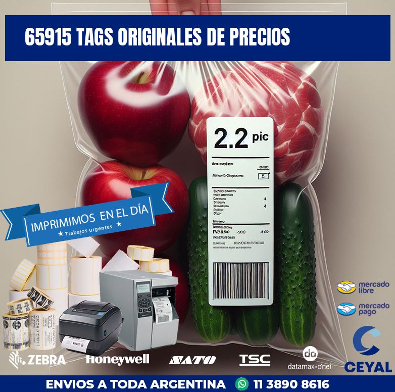 65915 TAGS ORIGINALES DE PRECIOS