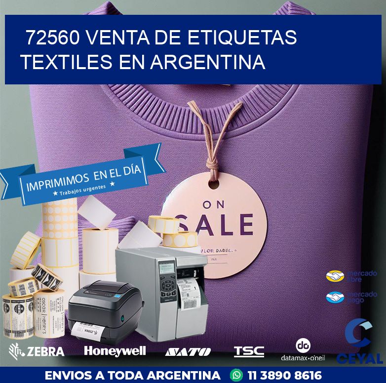 72560 VENTA DE ETIQUETAS TEXTILES EN ARGENTINA