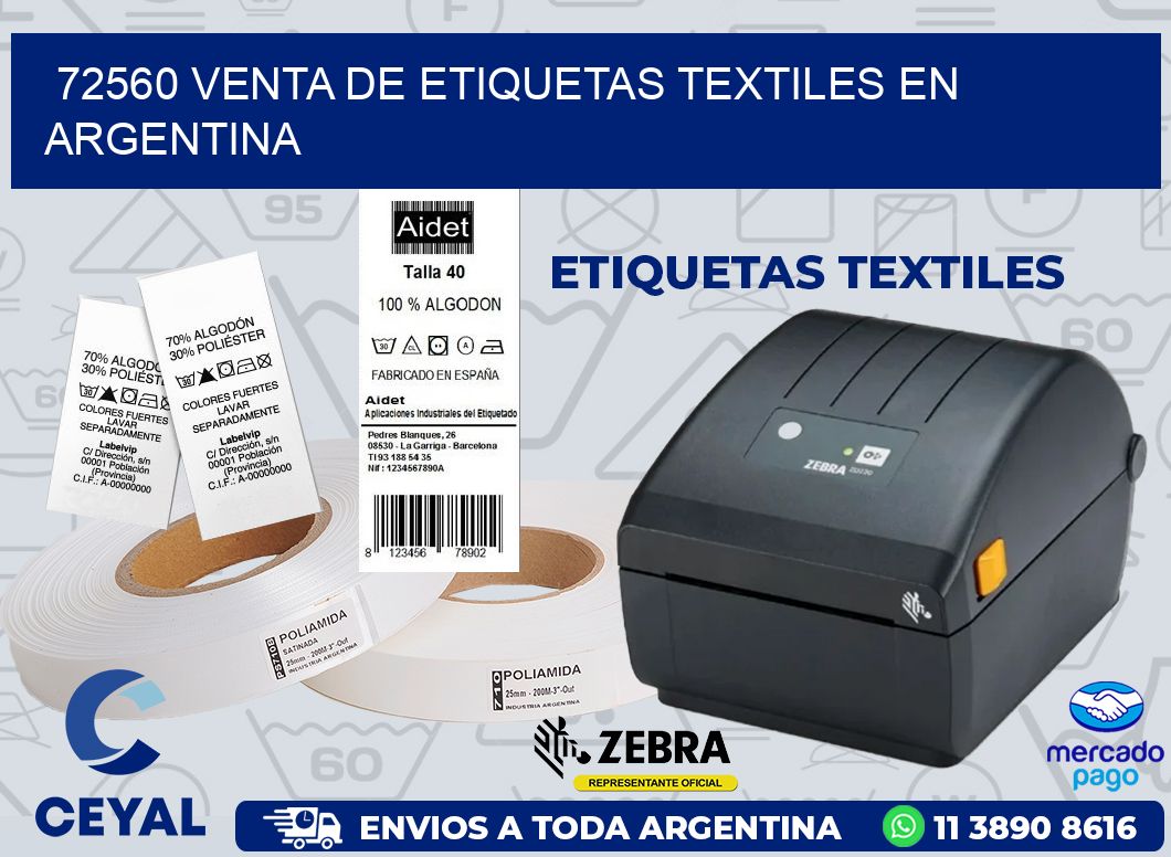 72560 VENTA DE ETIQUETAS TEXTILES EN ARGENTINA