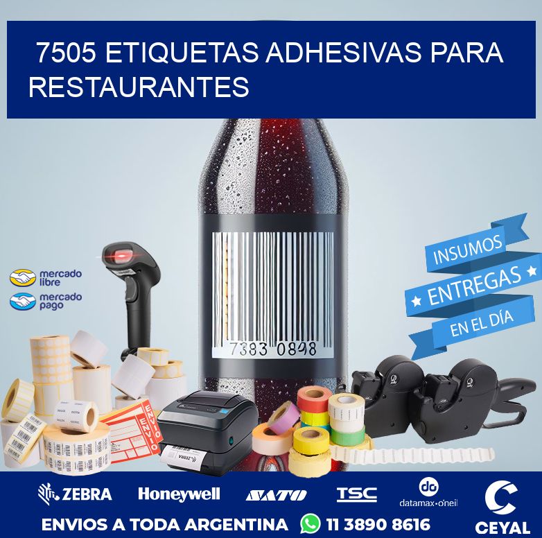 7505 ETIQUETAS ADHESIVAS PARA RESTAURANTES