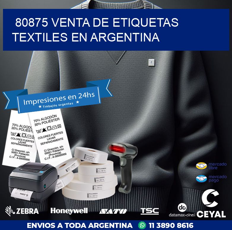 80875 VENTA DE ETIQUETAS TEXTILES EN ARGENTINA