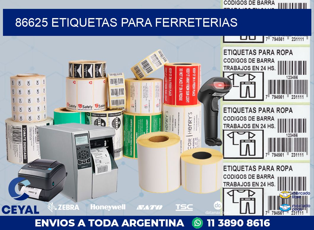 86625 ETIQUETAS PARA FERRETERIAS