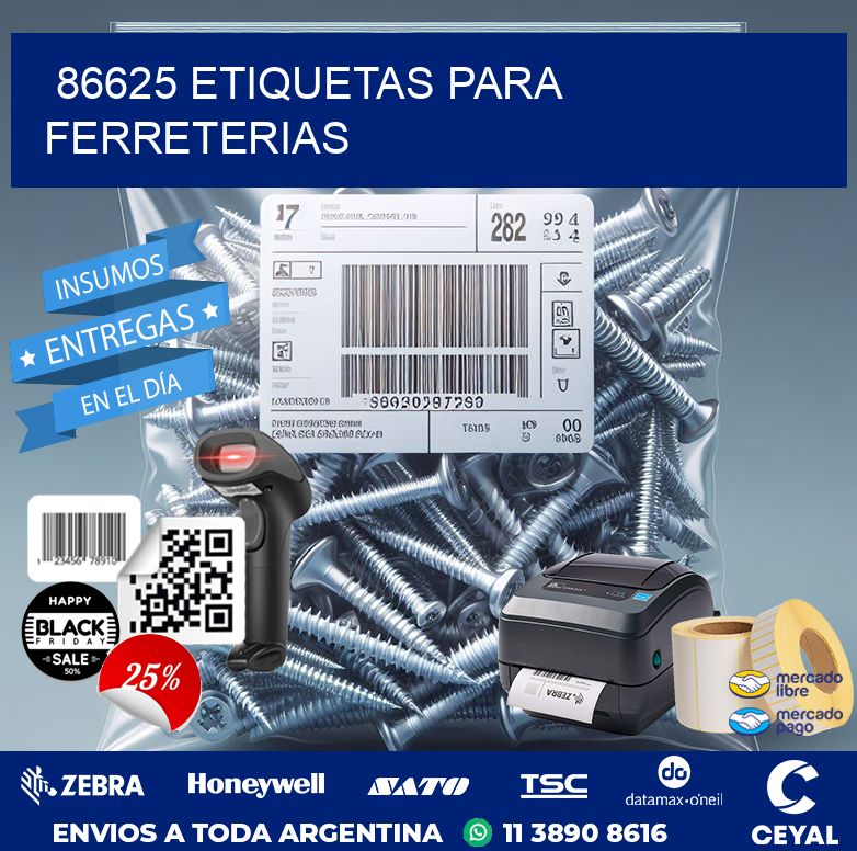 86625 ETIQUETAS PARA FERRETERIAS