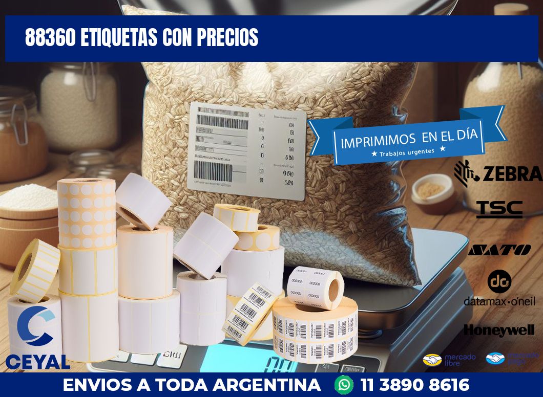 88360 ETIQUETAS CON PRECIOS