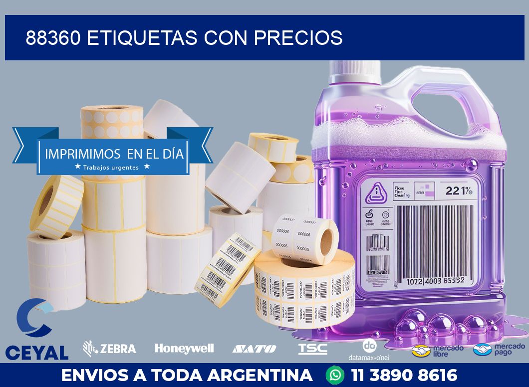88360 ETIQUETAS CON PRECIOS