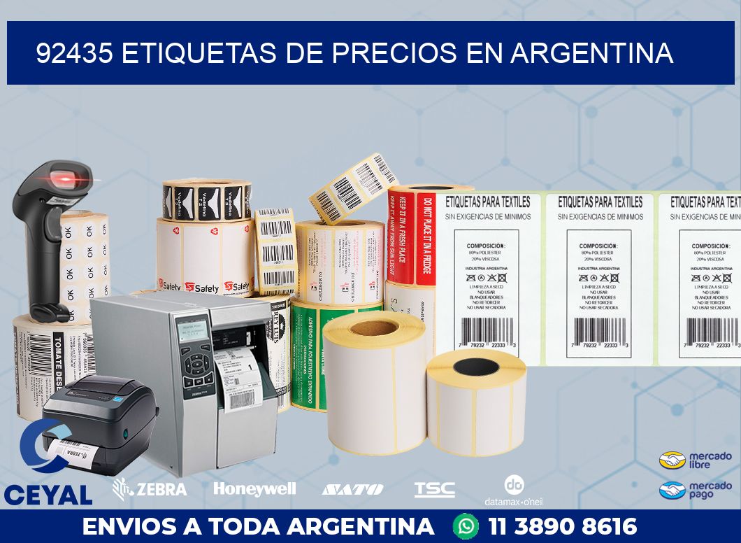 92435 ETIQUETAS DE PRECIOS EN ARGENTINA