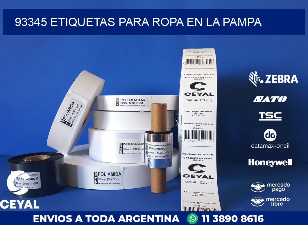 93345 ETIQUETAS PARA ROPA EN LA PAMPA