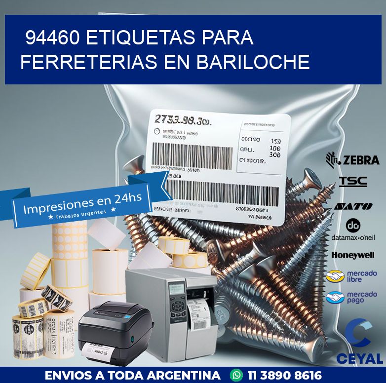 94460 ETIQUETAS PARA FERRETERIAS EN BARILOCHE