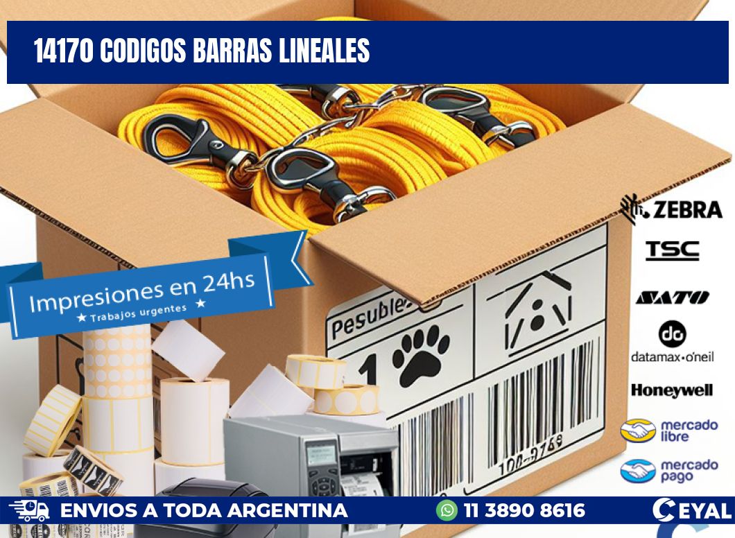 14170 CODIGOS BARRAS LINEALES