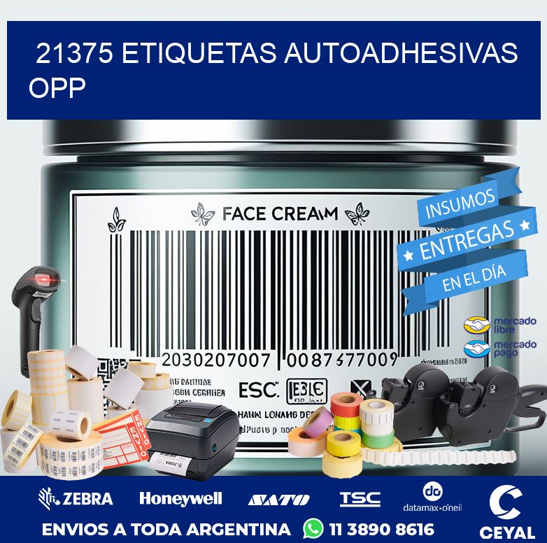21375 ETIQUETAS AUTOADHESIVAS OPP