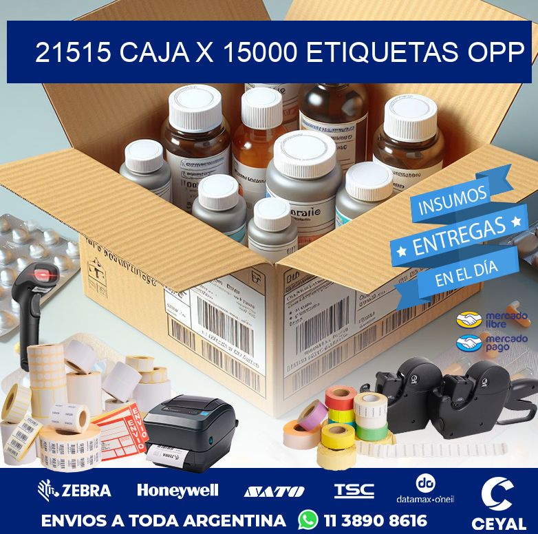 21515 CAJA X 15000 ETIQUETAS OPP