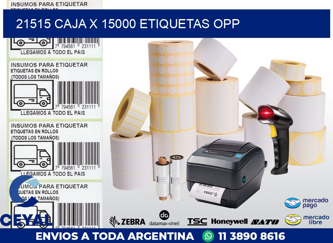 21515 CAJA X 15000 ETIQUETAS OPP