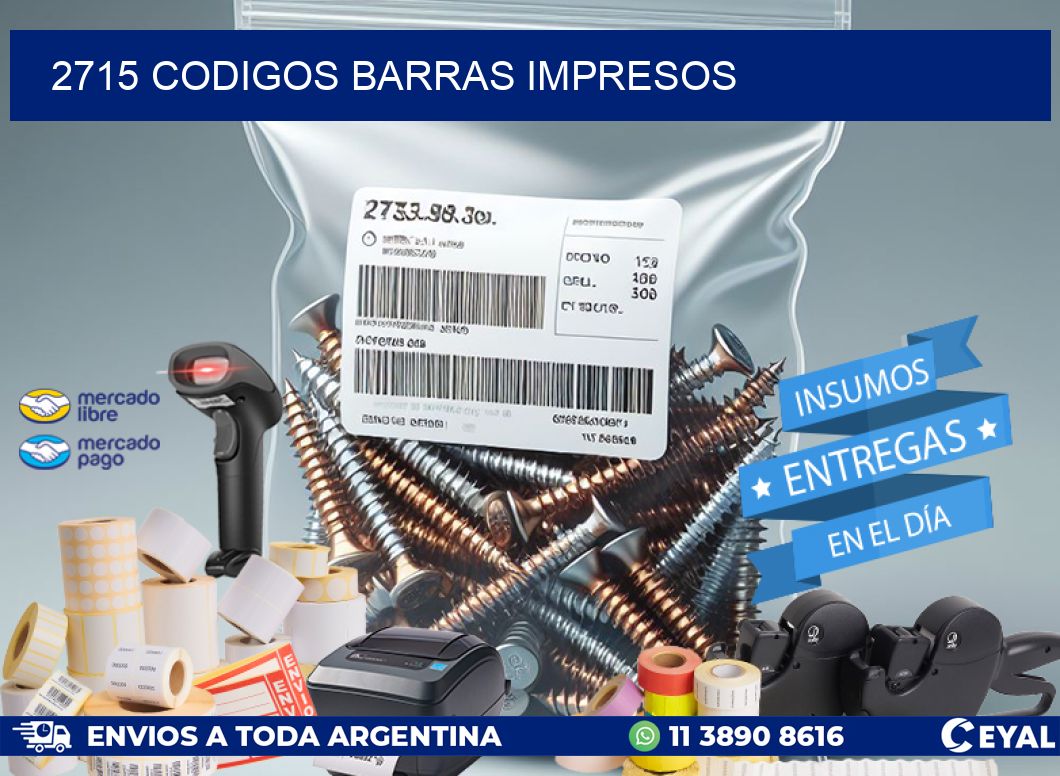2715 CODIGOS BARRAS IMPRESOS
