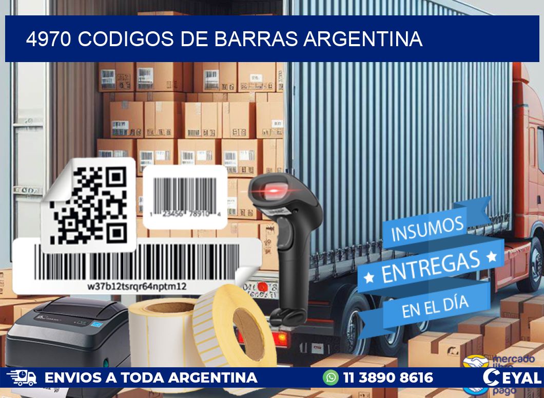 4970 CODIGOS DE BARRAS ARGENTINA