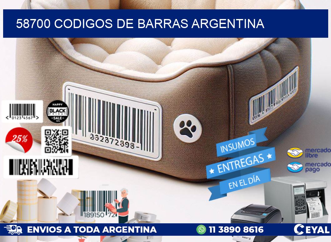 58700 CODIGOS DE BARRAS ARGENTINA