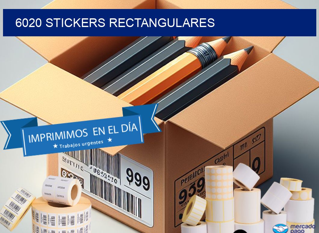 6020 Stickers rectangulares