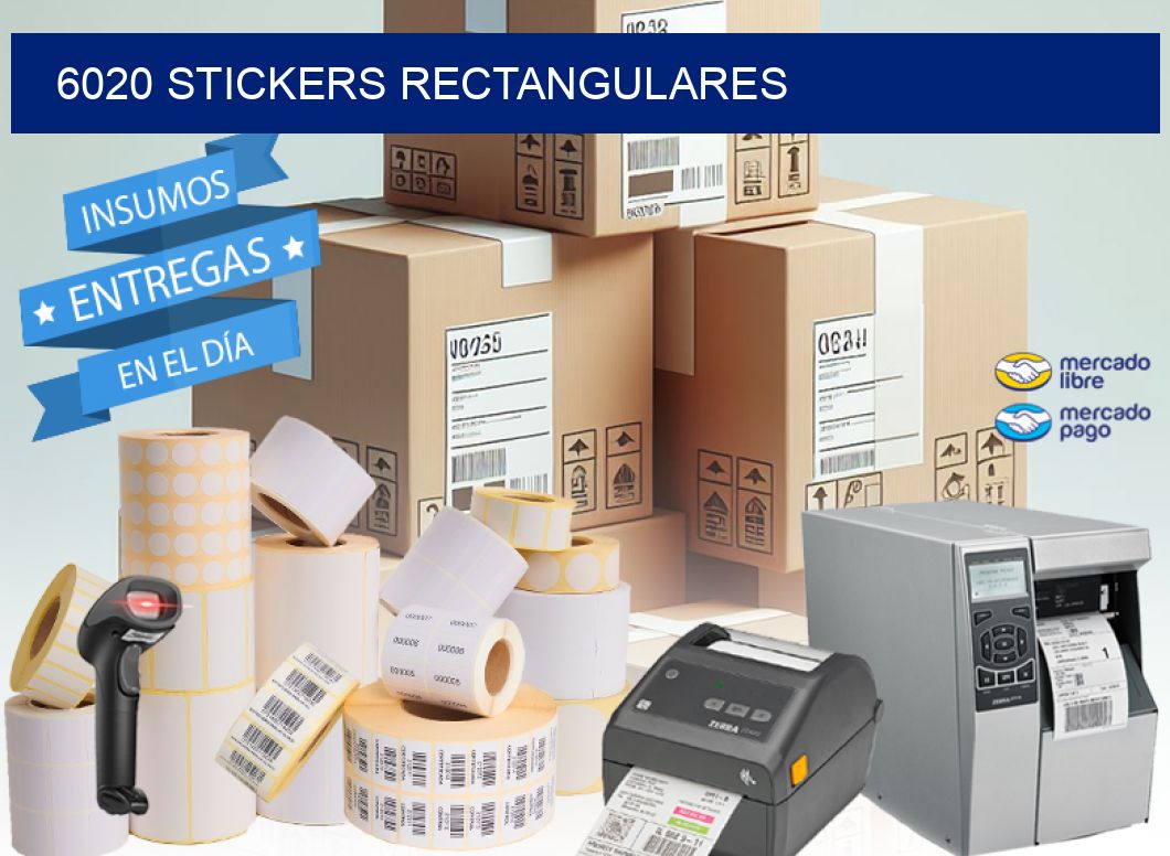 6020 Stickers rectangulares
