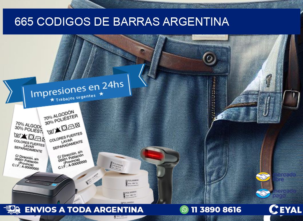 665 CODIGOS DE BARRAS ARGENTINA