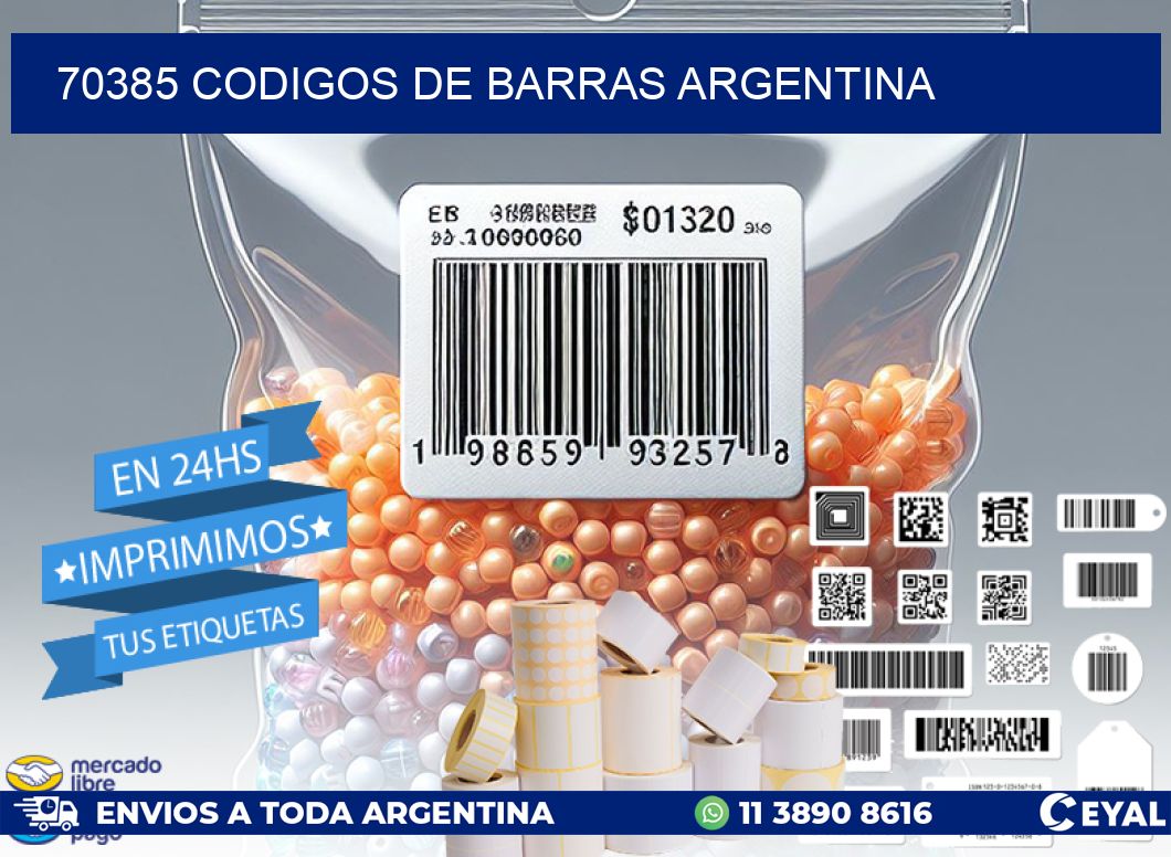 70385 CODIGOS DE BARRAS ARGENTINA