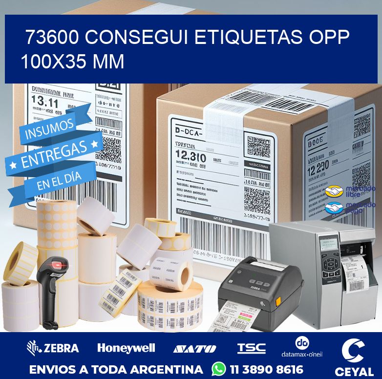 73600 CONSEGUI ETIQUETAS OPP 100X35 MM