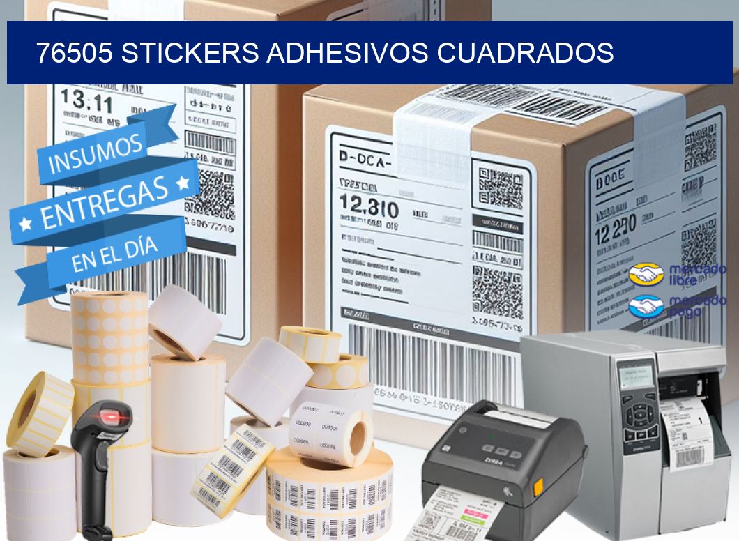 76505 stickers adhesivos cuadrados