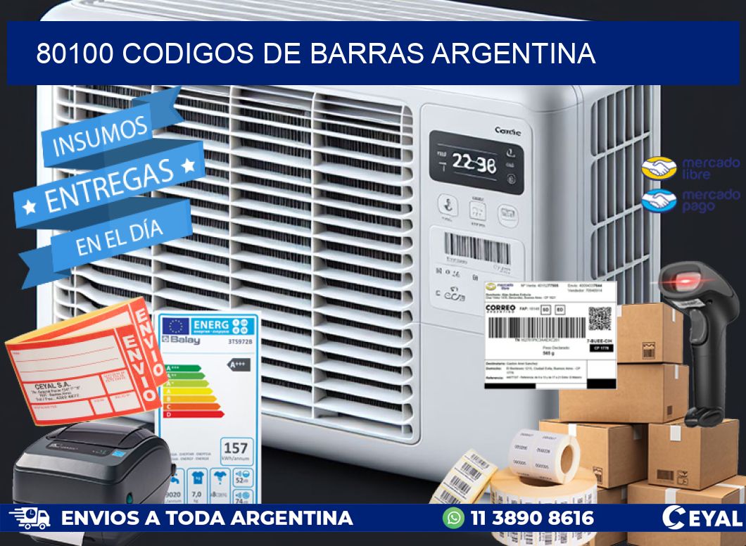 80100 CODIGOS DE BARRAS ARGENTINA