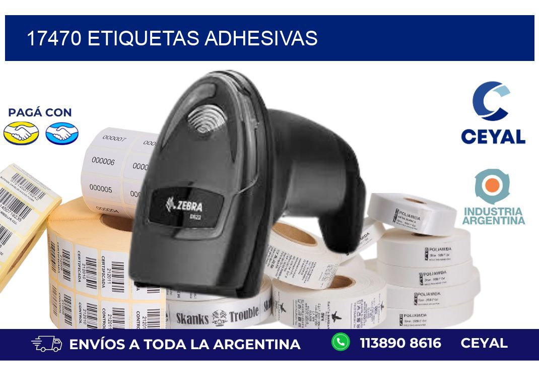 17470 ETIQUETAS ADHESIVAS