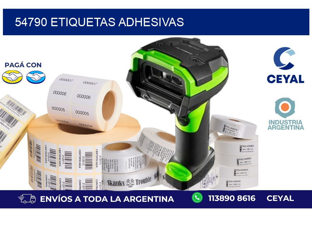 54790 ETIQUETAS ADHESIVAS