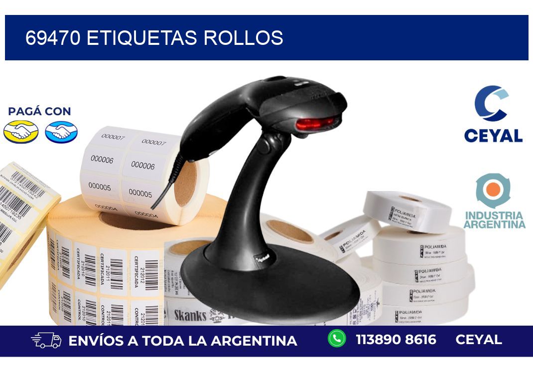 69470 ETIQUETAS ROLLOS