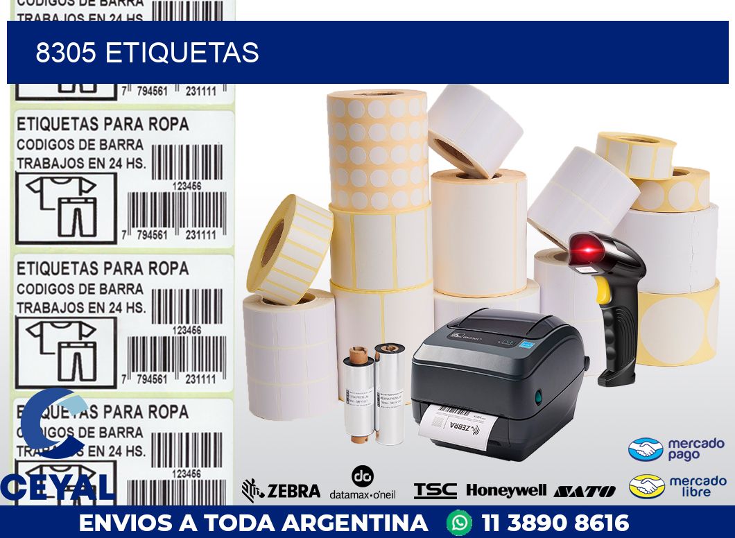 8305 ETIQUETAS